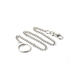 KEY-BAK 0307-402 Pocket Chain Bolt Snap Key Chain Accessory with 1.125 inch Split Ring, 19 inch Chain, Chrome