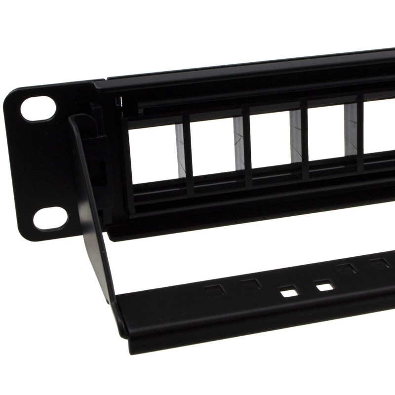 kenable 24 Port Patch Panel Load Bar Empty Rack for