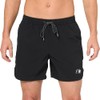 Starter Men's Standard Quick Dry Stretch Volley Swim Trunk, Black