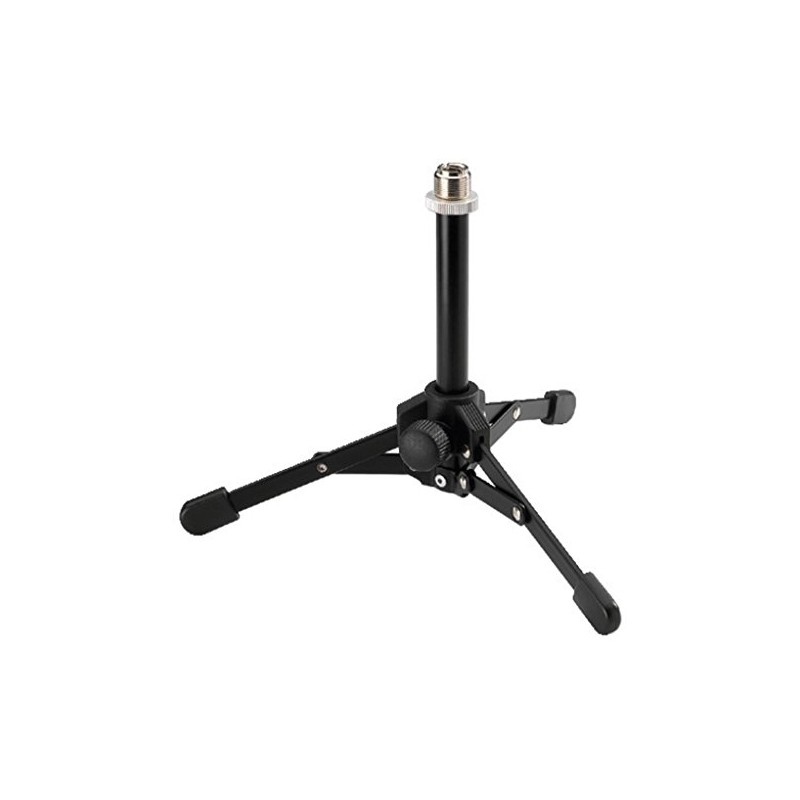 MONACOR MS-12 Mikrofon-Tischstativ, zusammenlegbar, schwarz