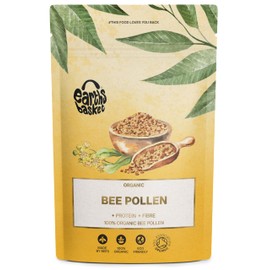 EARTHS BASKET Earths Basket Organic Bee Pollen Granules - Raw & Ethically Harvested - 250g - Healthy Immunity Support - Free from Any Artificial Additives