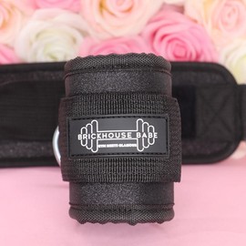 Women Glitter Ankle Straps For Cable Machine 2pc | Set of 2 - Specification: Black