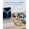 Flat Plug Extension Cord with 3 Outlets - 6 ft