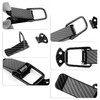 2PCS Car Bumper Clips Hook Lock,Carbon Fiber Hood Pins Toggle