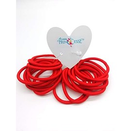 La Petite PrincesseThick red hair bobbles Red Hair bands, School Uniform Red Hair Elastic Bands Ponytail Holders Hair Bands Hair Bobbles for Women and girls (36 Red)