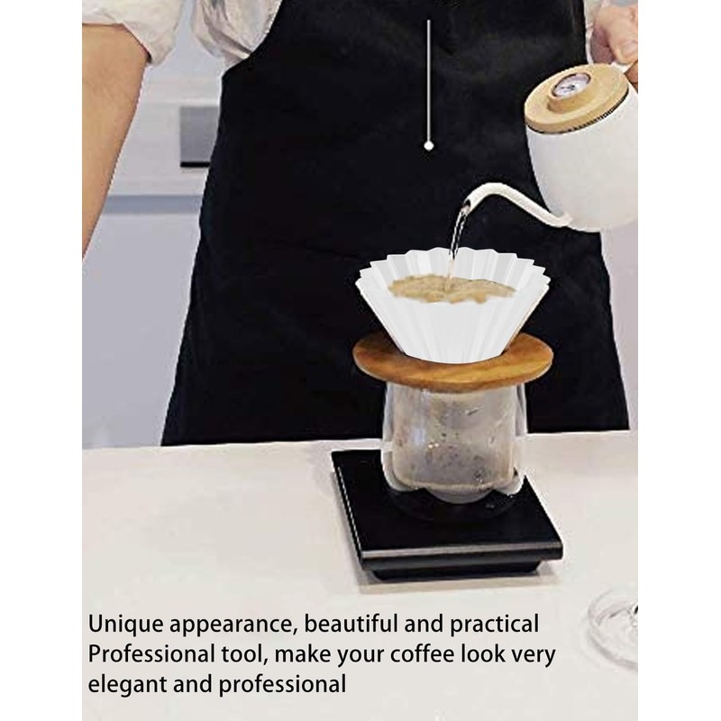 Coffee Filter Dripper, Resin Material, Reusable Cone Style Origami Coffee