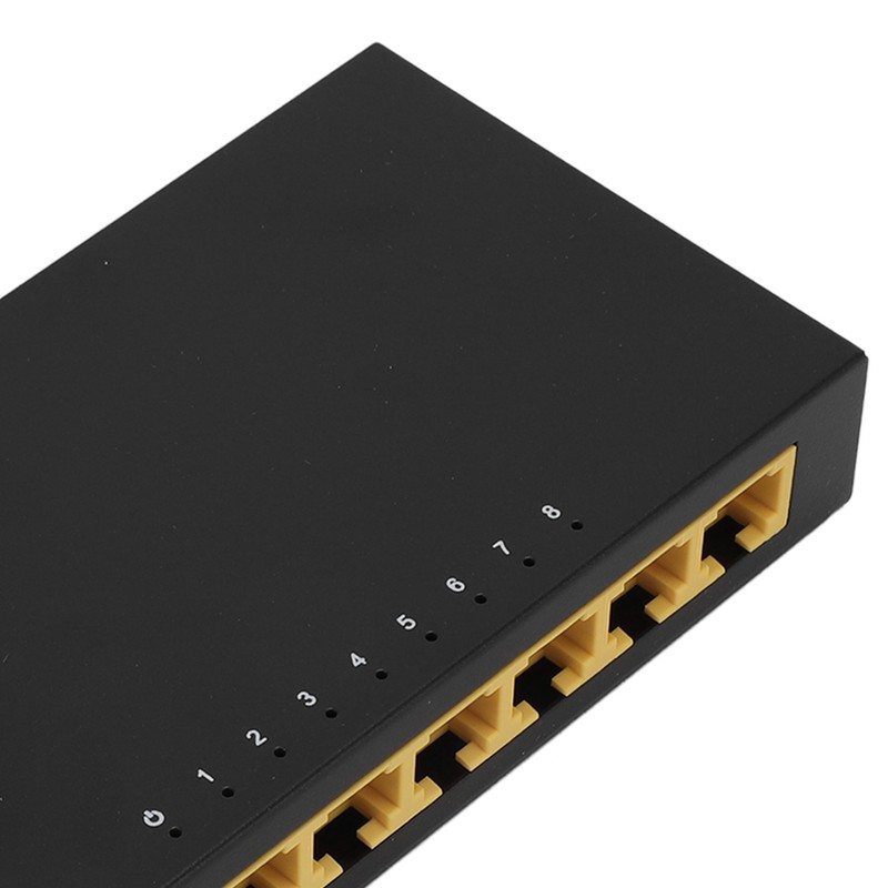 8 Port Ethernet Switch 10/100Mbps RJ45 Port Plug and Play