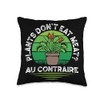 Vivid Dionaea Muscipula Carnivorous Plant Enthusiast Meat Throw Pillow