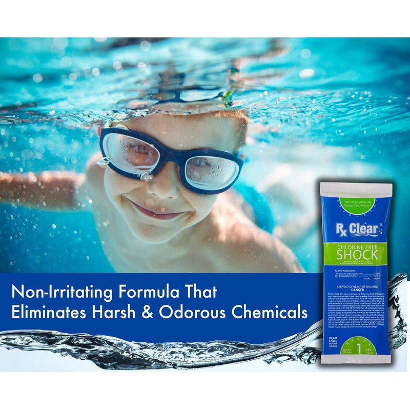 Rx Clear Chlorine-Free Swimming Pool Shock | Eliminate The Harsh