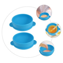 TEHAUX 2pcs Non-Stick Wax Melting Bowls Foldable Wax Containers for Hair Removal Inner Pot for Easy Demolding for Beauty Treatments