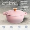 Lexi Home Cast Iron Enameled Dutch Oven Pot with Lid