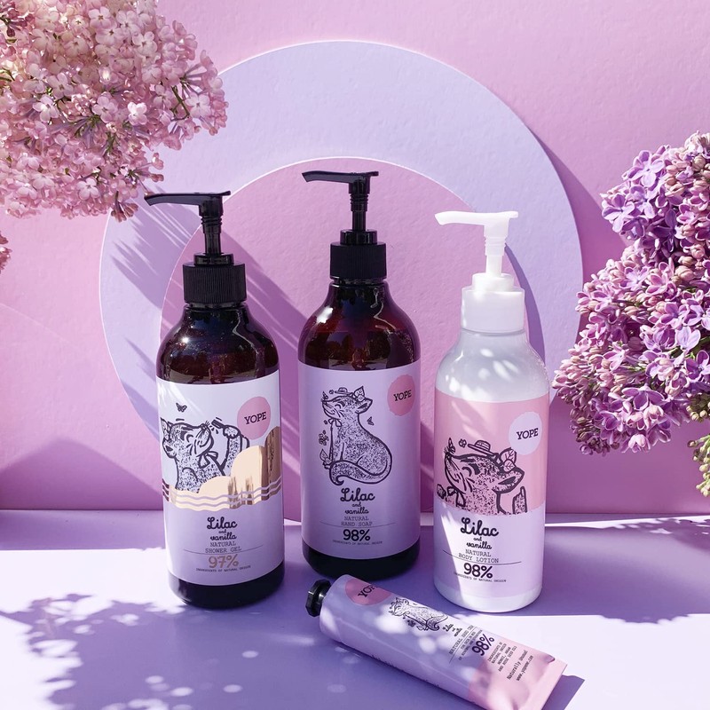 YOPE Natural Liquid Soap Lilac & Vanilla (500 ml) -