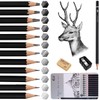Surcotto Drawing pencils, professional sketching pencils set for beginner, artist