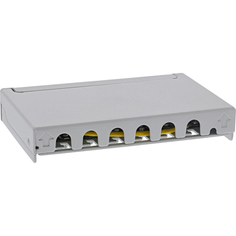 InLine® Patch Panel Cat.6A 0.5U 6-Way for Table / Wall
