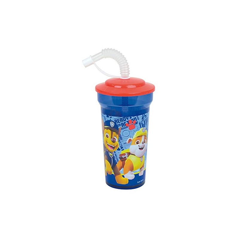 Fun House PAT'PATROUILLE 005776 Drinking Cup with Straw 400 ml
