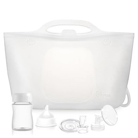 Bolsas esterilizadoras de silicona para biberones de viaje | Bolsas esterilizadoras de vapor para microondas de 2000ml para biberones, sacaleches y chupetes, bolsas esterilizadoras de vapor