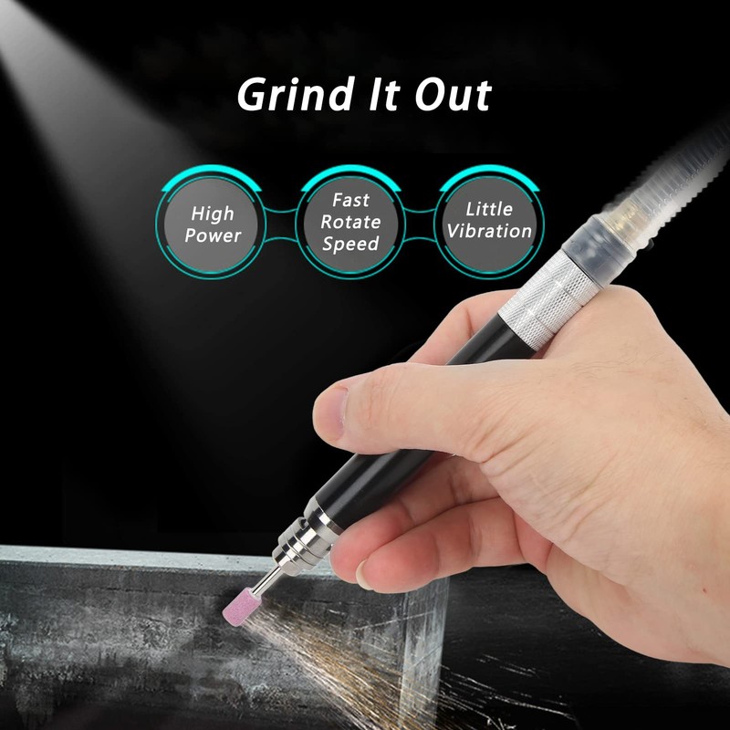 Air Powered Micro Die Grinder Set, Pneumatic Pencil Die Grinder