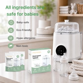 MONSAO 60 Count Bottle Washer Tablets, Safe & Residue-Free