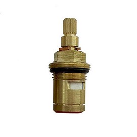 Tap Cartridge SENRISE 1/2" 20 Gears Ceramic Disc Cartridge Valve Brass Replacement Tap Valves for for Bathroom Kitchen Mixer Tap (F-type Double Thread)