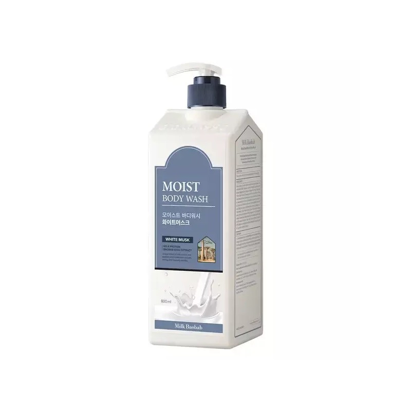 Milk Bouffe 밀크바오밥 모이스트 바디워시 화이트머스크 800ml MILKBAOBOB Moist Body