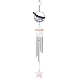 Sunset Vista Designs Wind Chimes for Outside Garden Décor Coastal Wind Chime, 40", Whale