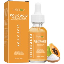 Healov Suero De cido Kjico Elimina Manchas Oscuras En Rostro Y Cuerpo Aclara La Piel Con Manchas Hiperpigmentacin Y Decoloracin El Aceite Facial...   