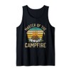 Master of the Campfire Wilderness Glamping Campfire Nature Tank Top