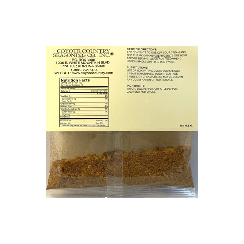 Coyote Country's Fiesta Baja Dip Mix (3 Pack)