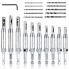 21 pcs Center Drill Bit Set, AFUNTA Self Centering Hinge