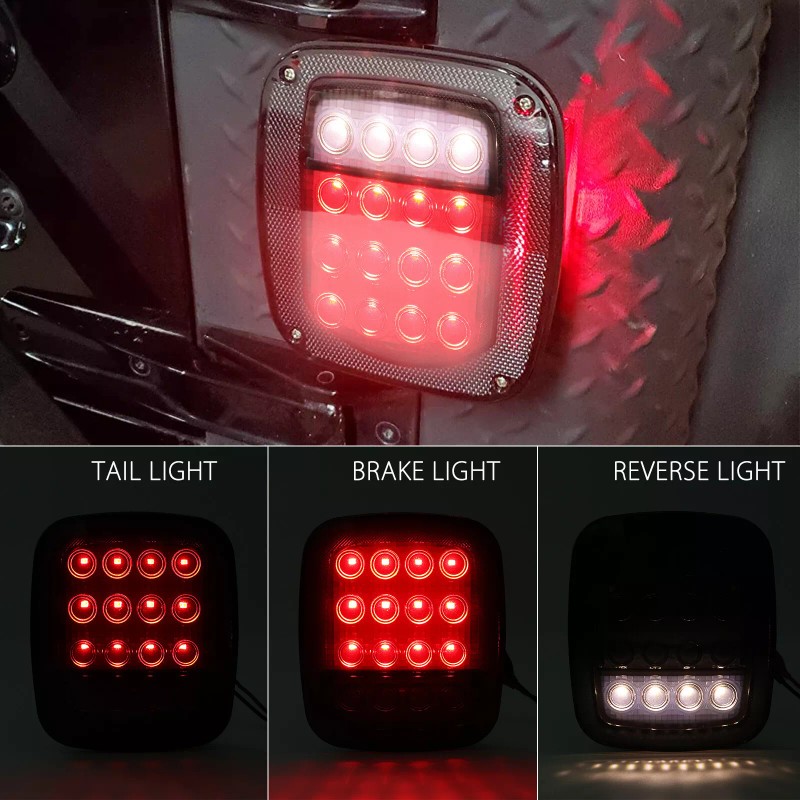 milelightpart-us DOT 7inch LED Headlights + Tail Lights Combo For