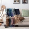 Edcooy Boho Throw Blanket, Chenille Jacquard Tassels Throw Blankets for