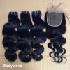 Unprocessed Raw Vietnamese Burmese Curly Human Hair Bundles Full Cuticle