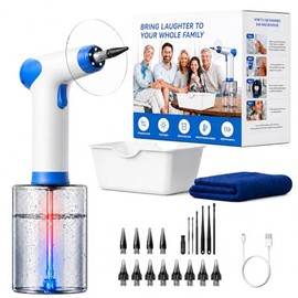 Ear Wax Removal, Electric Ear Wax Removal Kit with Digital Temperature Display, Ear Cleaner with 4 Pressure Modes, with 12 TipsSet and Towel, Earwax Removal Kit of Adults Kids, Ncludes Basin