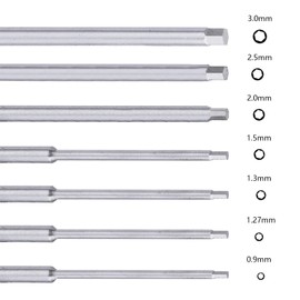 Hex Screwdriver Set 0.9mm 1.27mm 1.3mm 1.5mm 2.0mm 2.5mm 3.0mm 7pcs Hex Head Allen Wrench RC Tools Kit Fit Traxxas Arrma Axial Losi Redcat