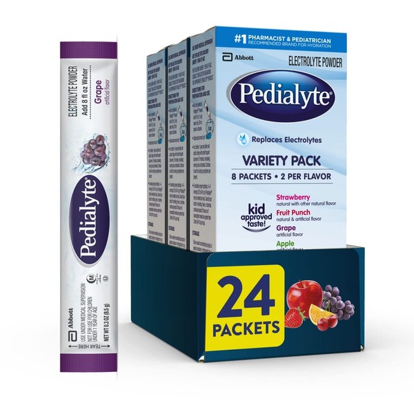 Pedialyte Pedialyte Electrolyte Powder Packets, Variety Pack, Hydration Drink, 8