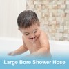 OFFO Large Bore Shower Hose 1.8m, 11mm Bore High-Flow Anti-Kink