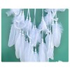 Dream Catcher Wall Hanging Feather Decoration, Hand Knitted, Dream Network,