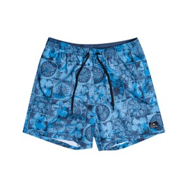 Quiksilver Oceanmade Mix Stretch Volley de 17 pulgadas, Azul Insignia, Medium