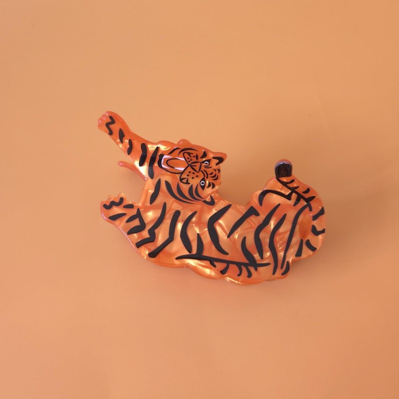 Funny Tiger Hair Clips,Acrylic Claw Clips,Animal Hair Clips for Women