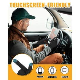 RIGWARL Touchscreen Gloves, Men's Women's Sports Gloves, Glove Lining, Outdoor Running Gloves, Size XL
