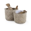 Compactor Mika Basket, Set of 2, White/Beige