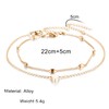 Jumcew Anklets for Women 14K Gold/Silver Plated Ankle Bracelets Trendy