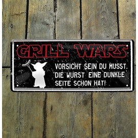 schilderkreis24 Tin Signs Collection 28 x 12 cm - Funny Barbecue Sayings: BBQ Decoration for Real Grill Masters (Grill Wars)