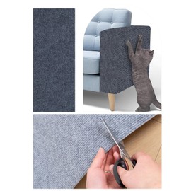 DIY Climbing Cat Scratcher, Cat Scratching Mat, Furniture Protector from Cats, Anti Scratch Furniture Protector, Furniture Scratch Guard for Sofa, Couch, Corners, Wall, Floor (Dark Gray, 30x100CM)