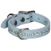 OmniPet 6087-BBL10 Signature Leather Crystal and Leather Dog Collar, 10",