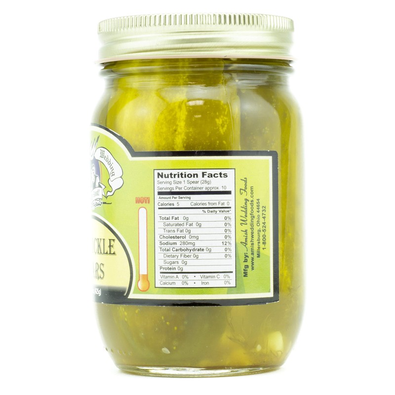Amish Wedding Dill Pickle Spears 15 Ounces (Pack of 2)