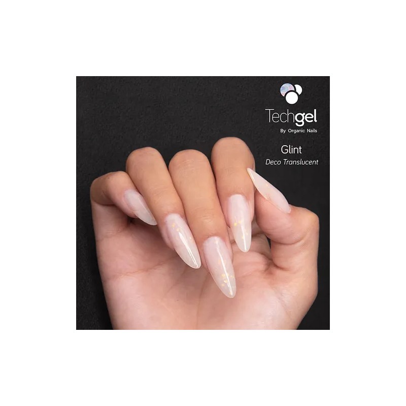 Polygel Glint Base Traslucido Organic Nails Techgel 60g