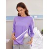 Deyeek Women's Post Surgery Shoulder Recovery Shirt Tearaway Snap Dialysis