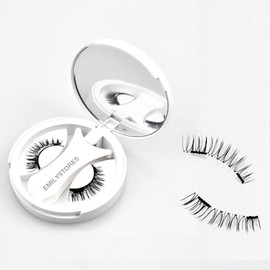 EMILYSTORES Magnetic Lashes Set Natural Look Reusable Magnetic Eyelashes with Applicator, No Glue Needed Eyelash Extensions Kit 1PC (ML02)