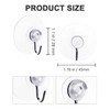 eZAKKA 45mm Transparent Suction Cup, Suction Cup Hooks Shower Wall